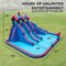 Sunny & Fun Inflatable Kids Backyard Triple Water Slide Castle Park